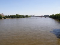 Crossing the Thames in Putney