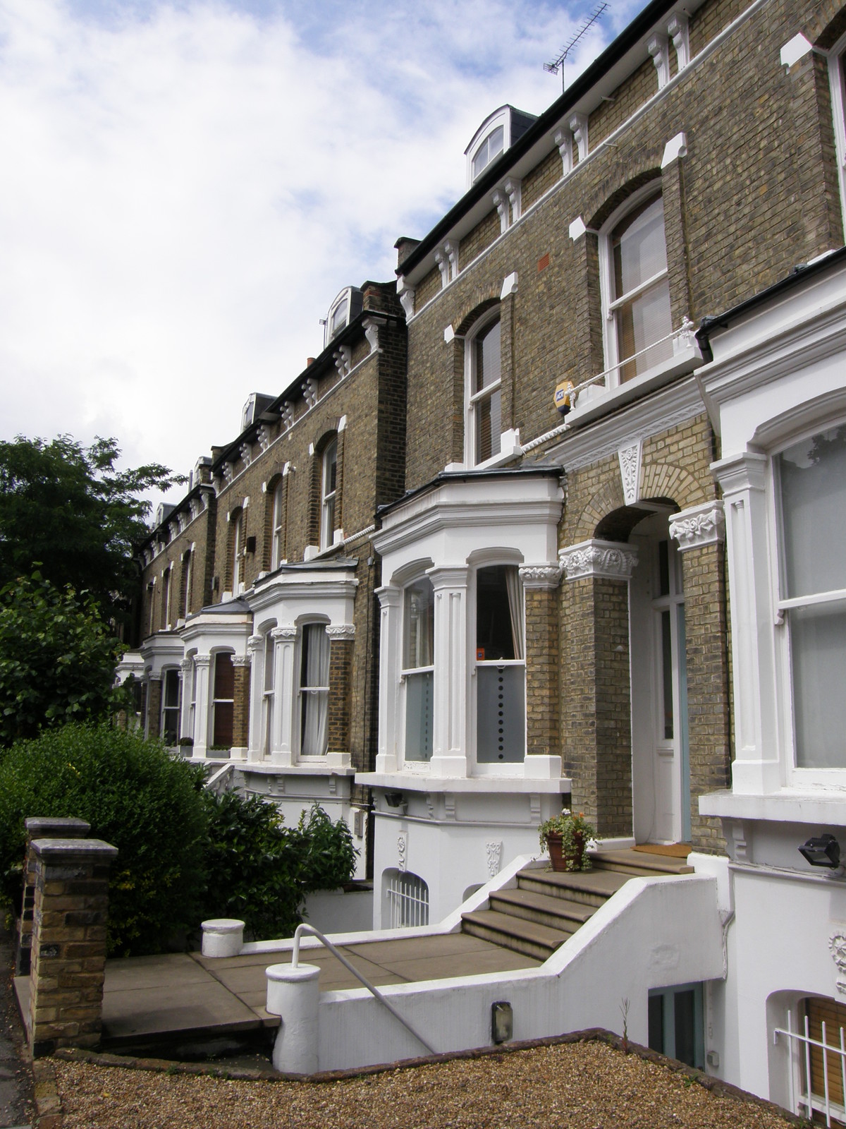 Attractive terraces in Stockwell