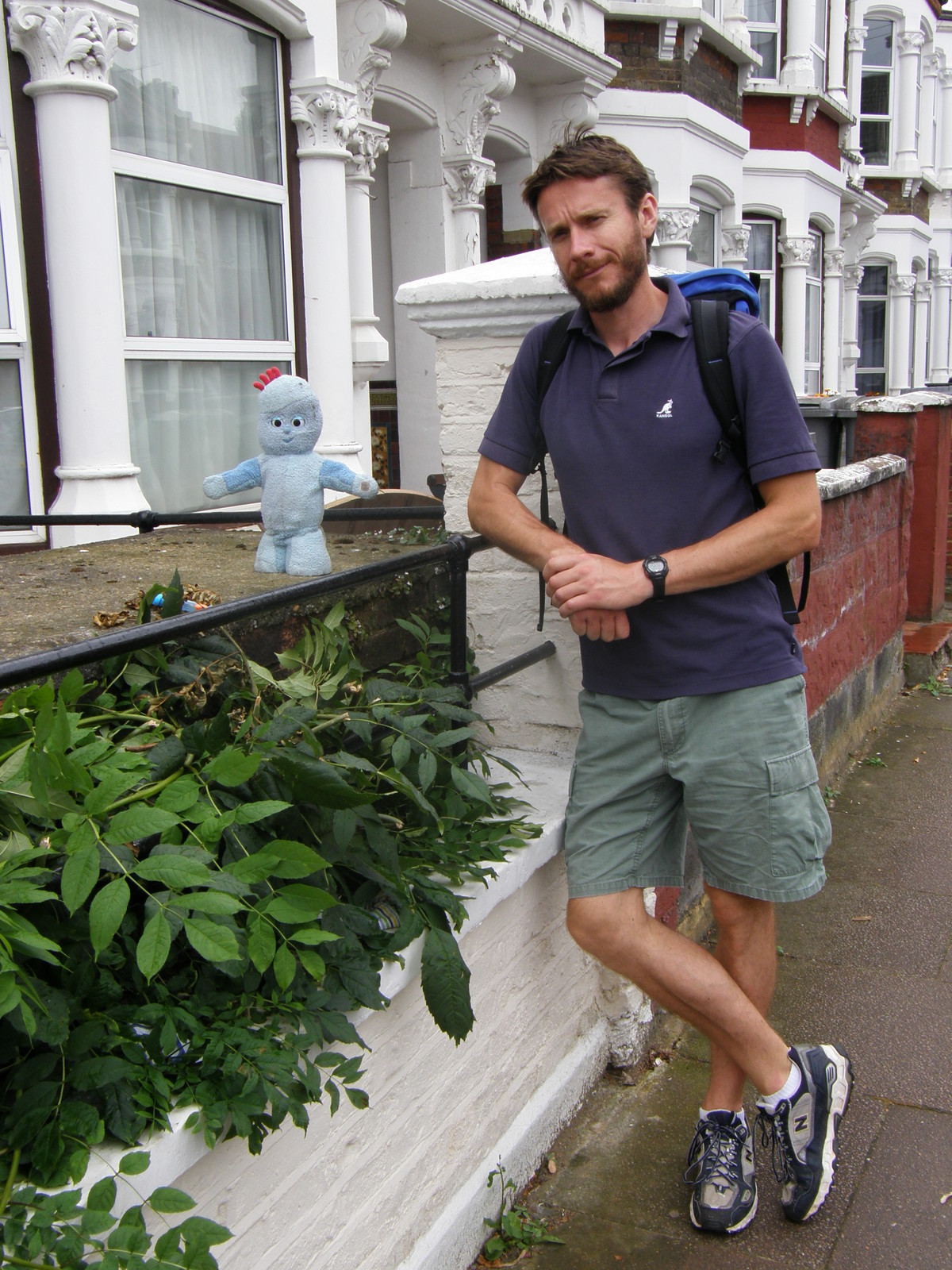 Charlie with Iggle Piggle on Mortimer Road