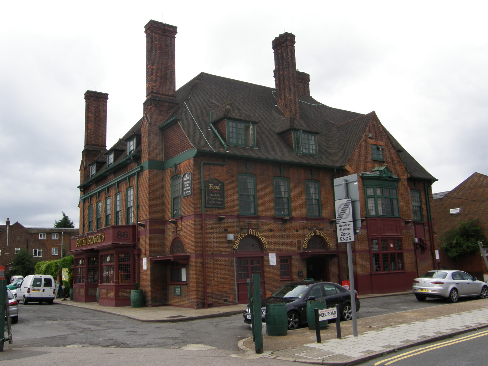 The Bootsy Brogans  pub on the corner of Peel Road and East Lane