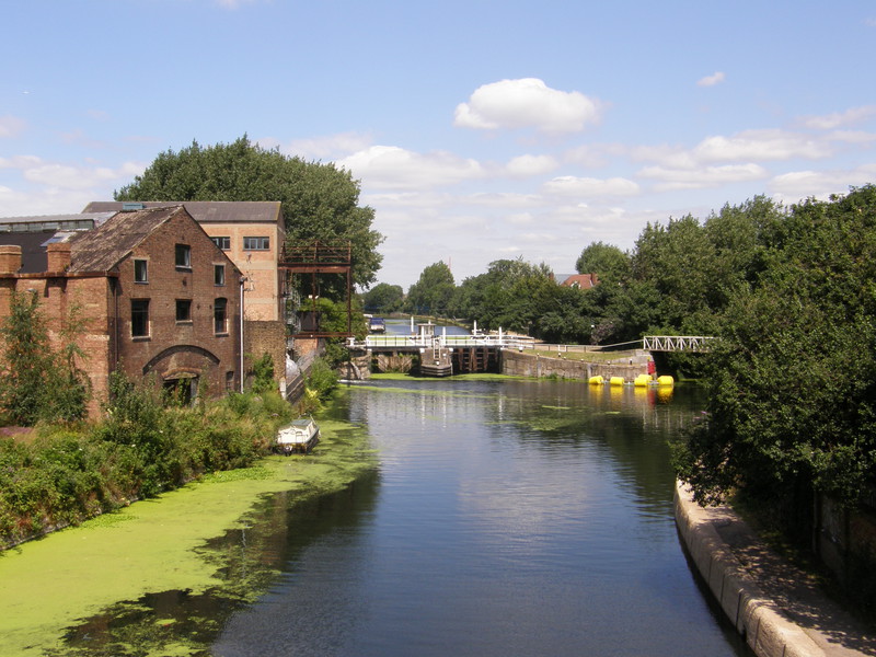 The junction of the Lee Navigation and the River Lea