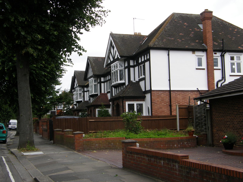 Mock Tudor houses on Carbery Avenue