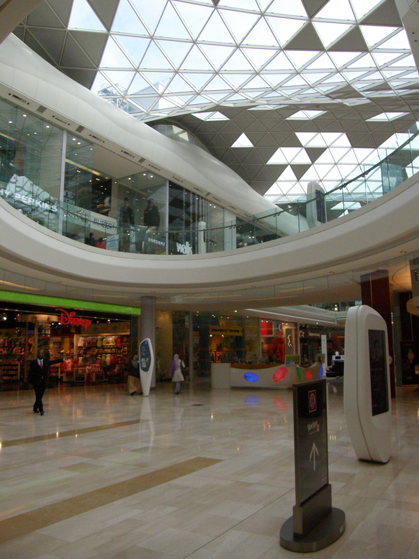 Inside Westfield Shopping Centre