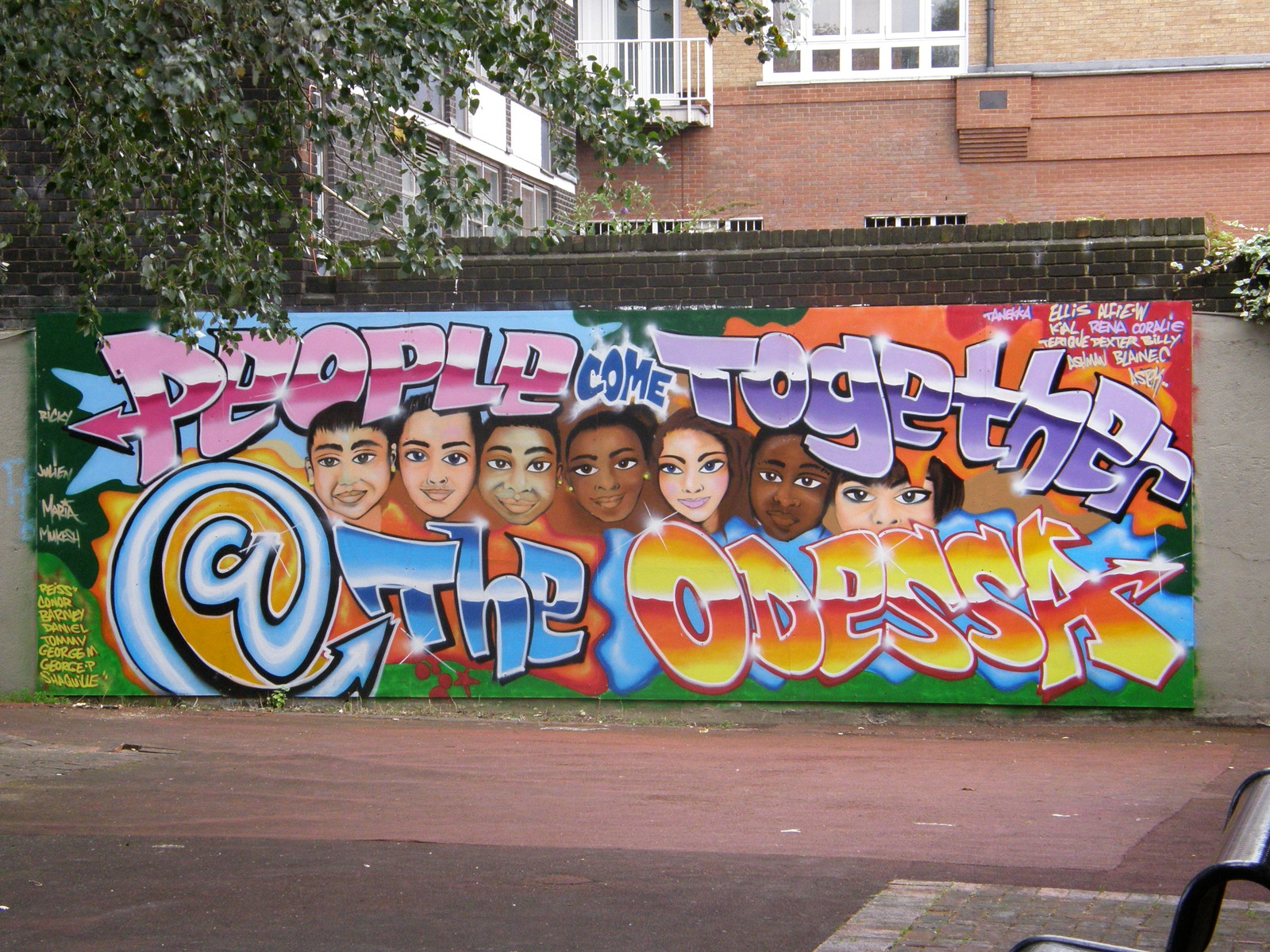 Amazing graffiti at the Odessa Street Youth Club