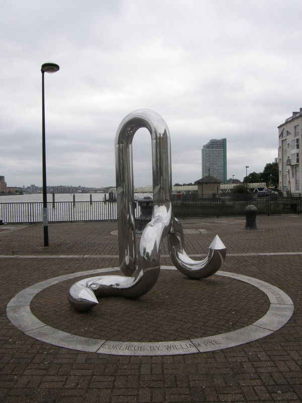 A sculpture on the way into Greenland Dock