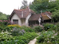 The birdkeeper's cottage on Duck Island at the eastern end of St James's Park Lake