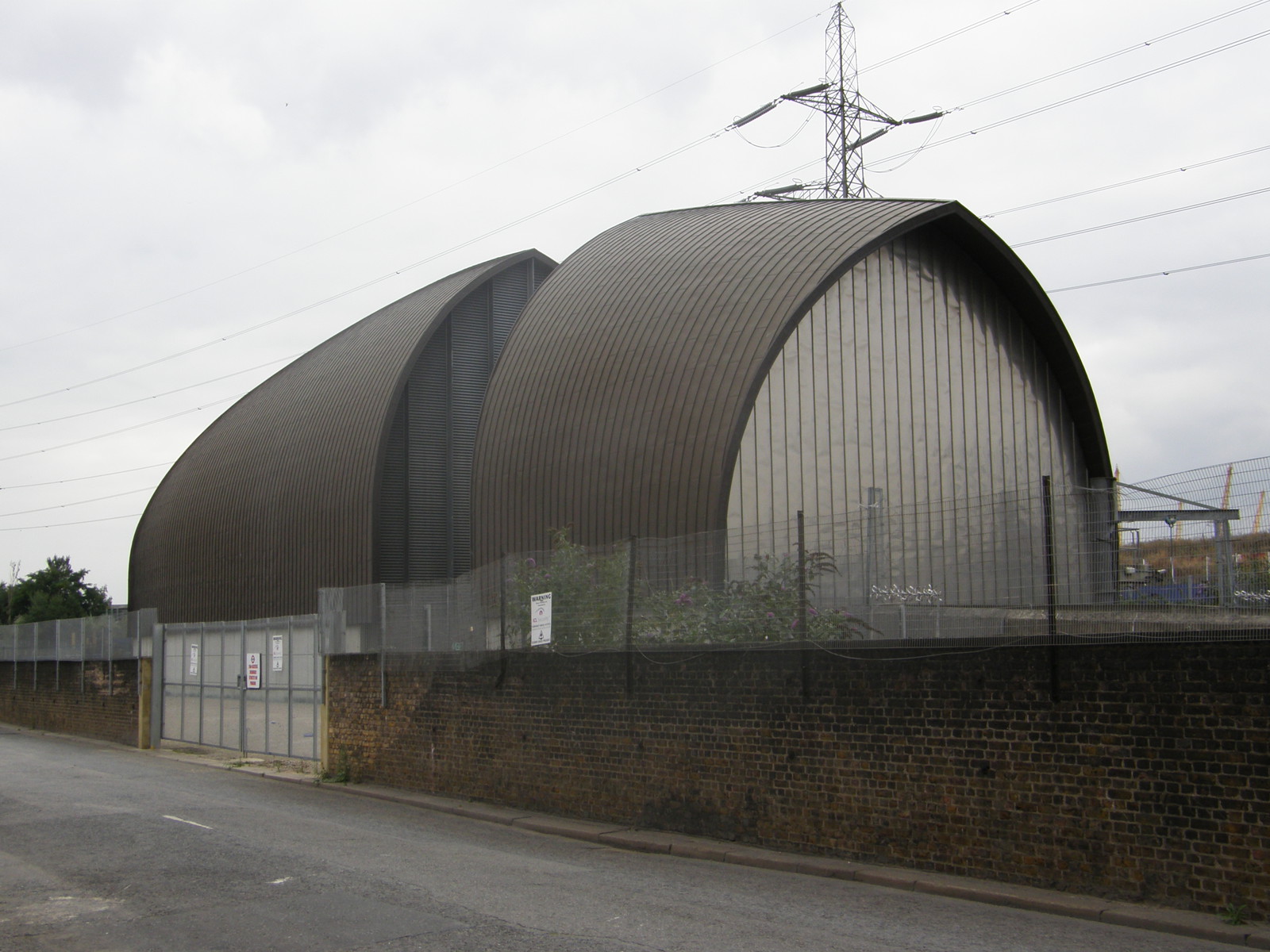 The mouth of the Jubilee line tunnel under the Thames between Canning Town and North Greenwich