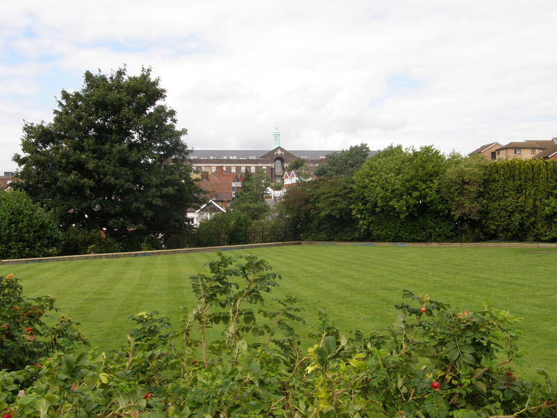 The old Post Office Research Station from Gladstone Park