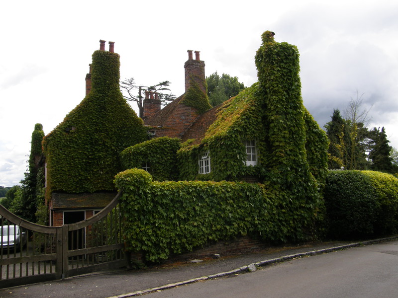 The ivy-clad old rectory in Latimer