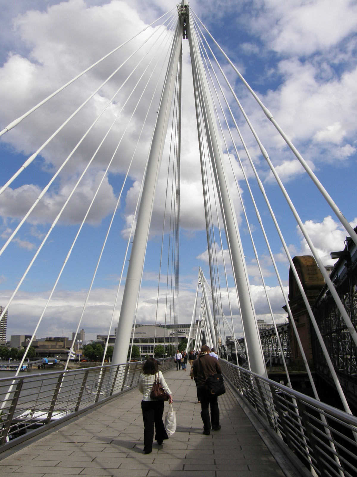 On Hungerford Bridge