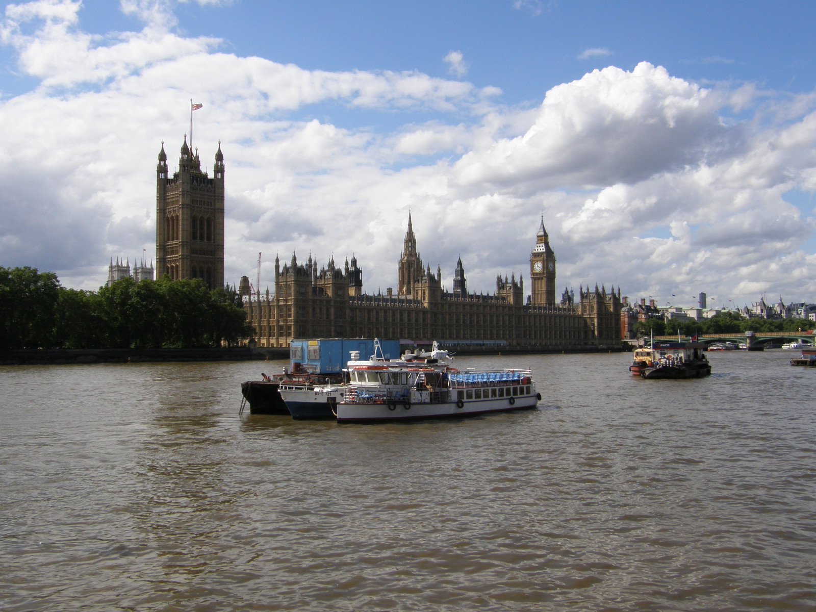 The Houses of Parliament from Lambeth Palace Road