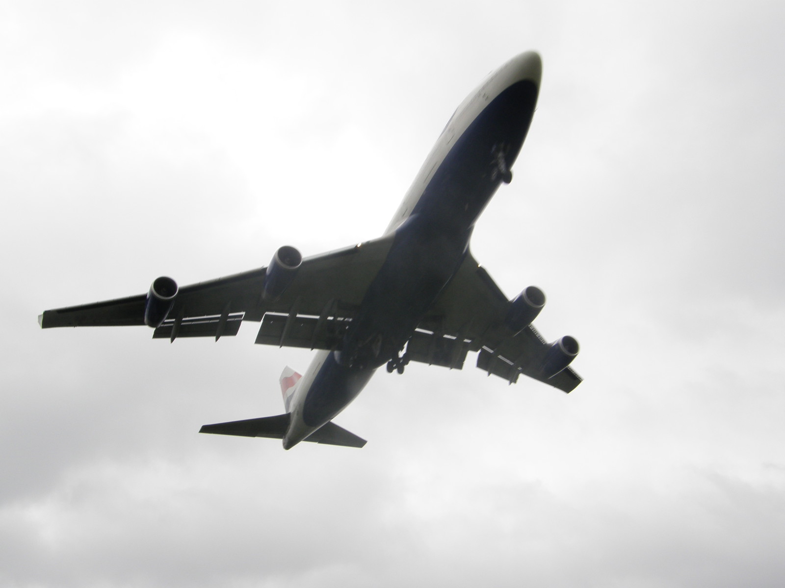 A plane flying low over Hatton Cross