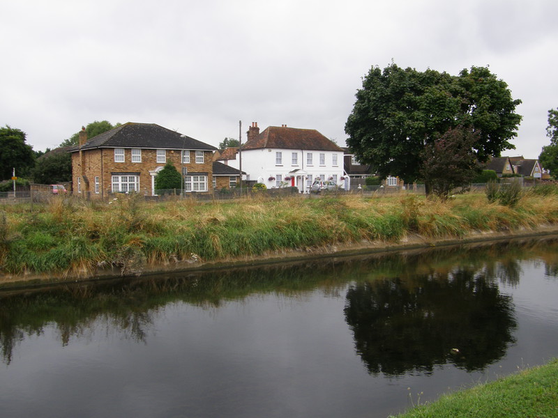 Houses along the Longford River
