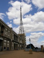 The television transmitter at Alexandra Palace